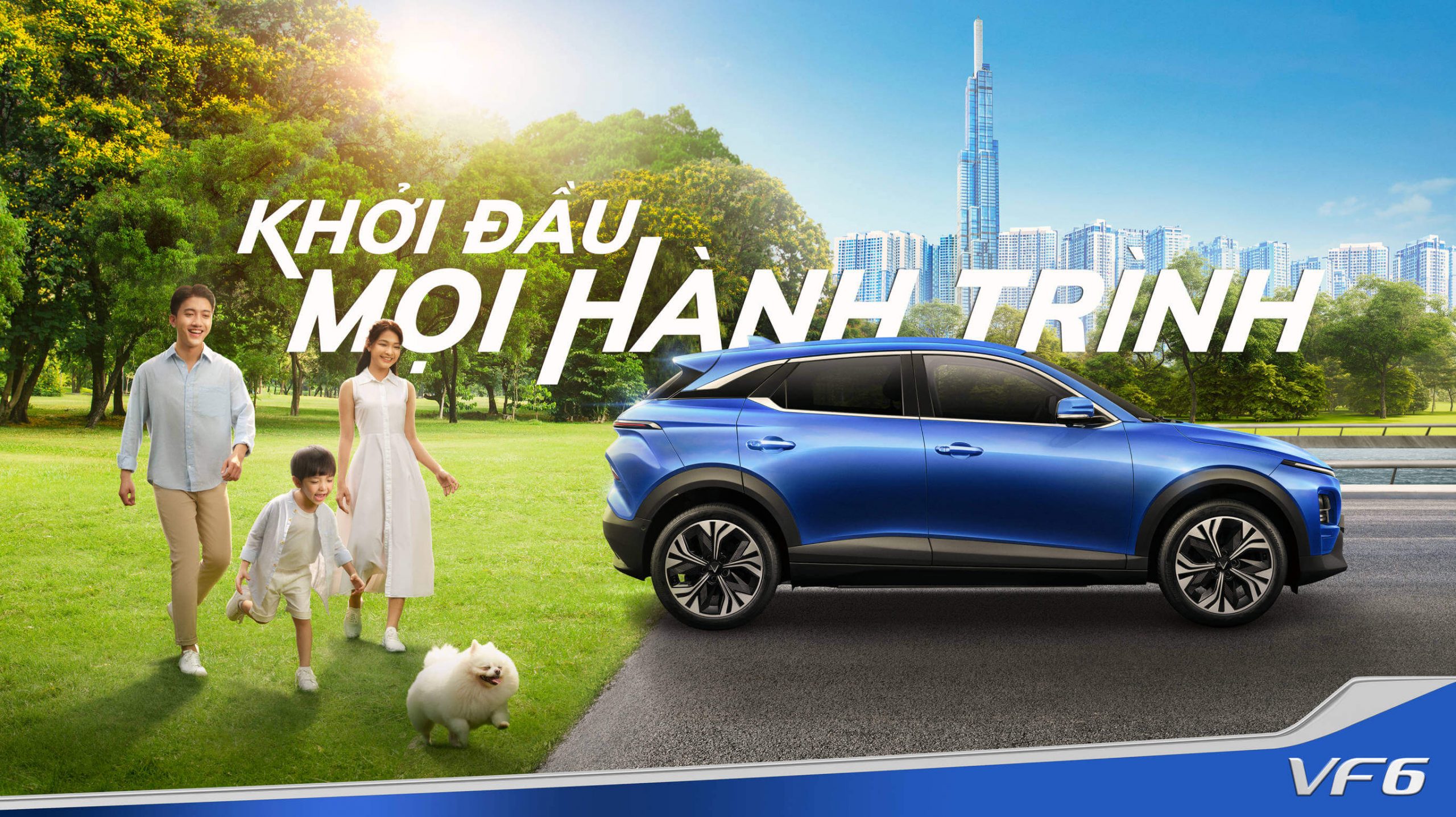 banner khởi đầu mọi hành trình cùng vinfast vf6 tại vinfast đồng nai
